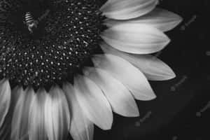 A Dark And Mysterious Sunflower Wallpaper