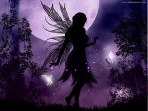 A Dark And Sinister Fairy Lurking In The Shadows Wallpaper