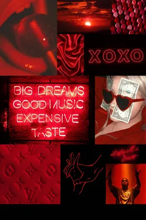 A Dazzling Neon Red Backdrop Lit Up In The Night. Wallpaper
