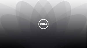 A Dell Hd Logo With Gray And White Design Wallpaper