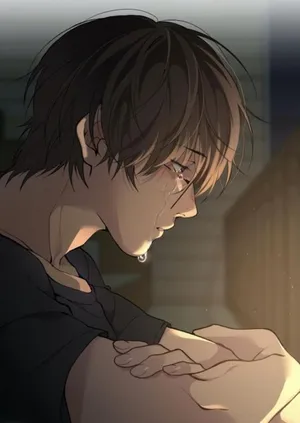 A Depressed Anime Boy Contemplating His Future Wallpaper