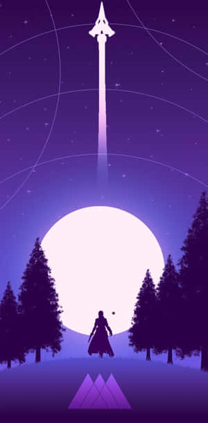 _ A Destiny 2 Warlock, Battling Fearless In The Darkness_ Wallpaper