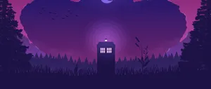 A Doctor Who Is Standing In The Middle Of A Forest Wallpaper