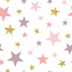 A Dreamy Pink And Gold Sunset With A Soft, Tranquil Feeling Wallpaper