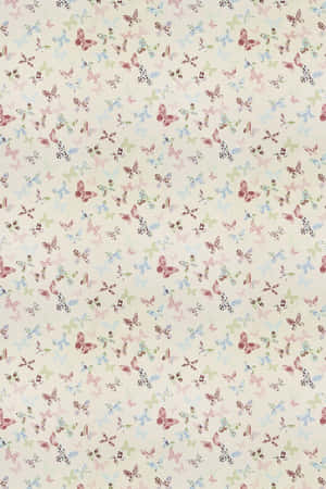 A Fabric With A Small Flower Pattern Wallpaper