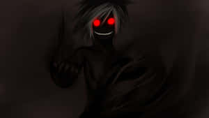 A Focused Black Anime Boy With Headphones On Wallpaper