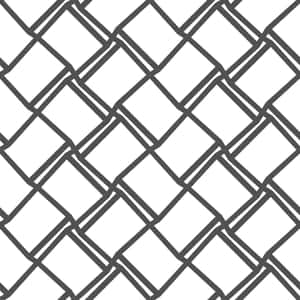 A Four By Four Grid Pattern In White Wallpaper