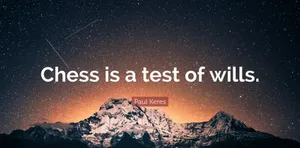 A Game Of Will - Chess Wallpaper