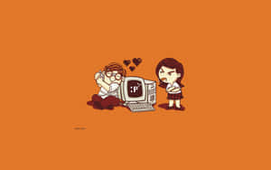A Geek Soaking In Minimalism Wallpaper
