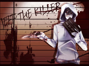 A Girl Holding A Book And A Knife Wallpaper