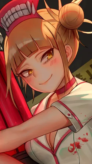 A Girl Holding A Gun And A Knife Wallpaper