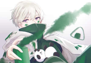A Girl With Green Paint On Her Face Wallpaper