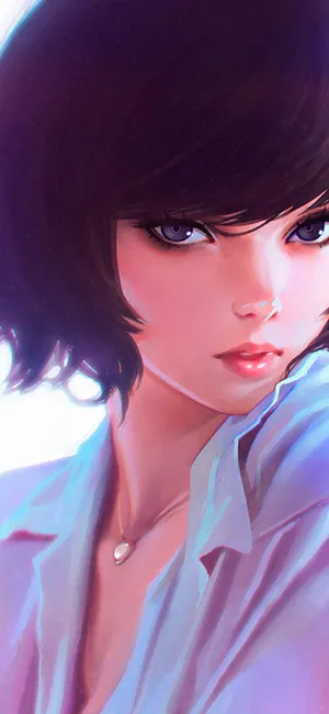 A Girl With Short Hair Wallpaper