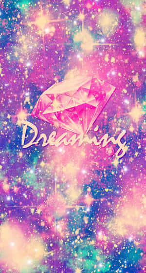 A Glittery, Colorful Galaxy Wallpaper