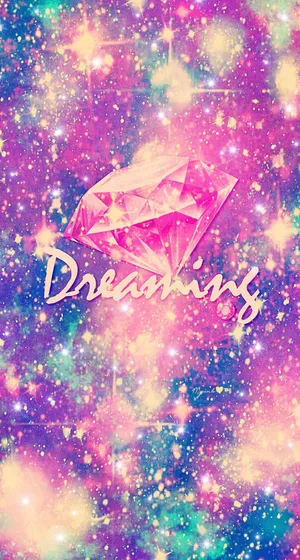 A Glittery, Colorful Galaxy Wallpaper