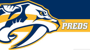 A Glorious Poster Of The Nashville Predators Hockey Team Wallpaper