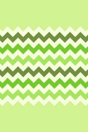 A Green And White Chevron Pattern Wallpaper