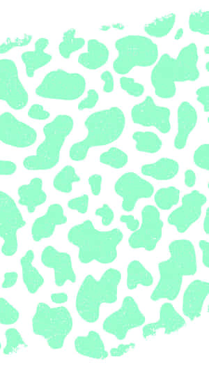 A Green And White Pattern With A Lot Of Spots Wallpaper