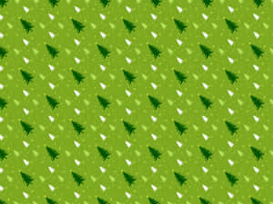 A Green Christmas Tree Pattern With White Dots Wallpaper