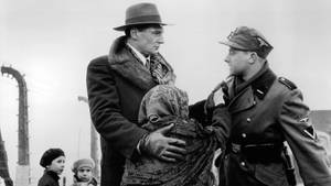 A Gripping Scene From The Movie Schindler's List Wallpaper