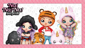A Group Of Cartoon Characters With A Tiger And A Teddy Bear Wallpaper