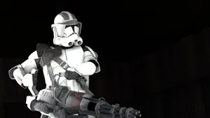 A Group Of Star Wars Clone Troopers Ready For Battle Wallpaper