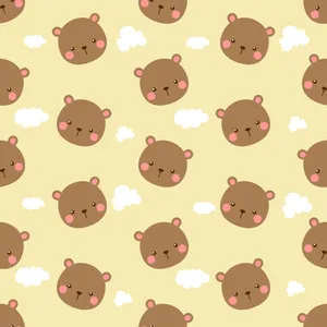 A Happy Brown Bear Ready To Take On The Day! Wallpaper