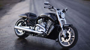 A Harley Davidson Hd Ready To Hit The Open Road Wallpaper