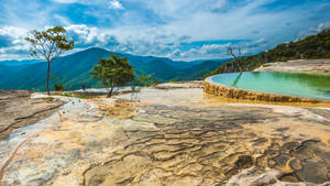 A Hilltop Pool In Oaxaca Wallpaper