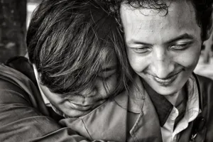 A Hug Of Love And Friendship Wallpaper