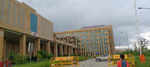 A I I M S_ Kalyani_ Hospital_ Building Wallpaper