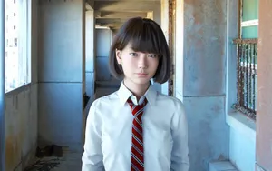 A Japanese School Girl Enjoying A Bright Day Wallpaper