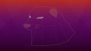 A Lion Head With A Purple Background Wallpaper