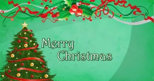 A Lush, Vibrant Christmas Tree Brings Cheer And Joy To The Season Wallpaper