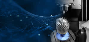 A Machine Is Being Used To Make A Part Wallpaper