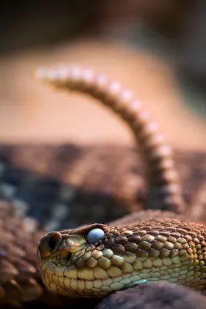 A Majestic Gopher Snake Shedding Its Skin Wallpaper