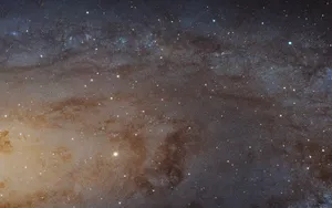 A Majestic Image Of The Andromeda Galaxy. Wallpaper