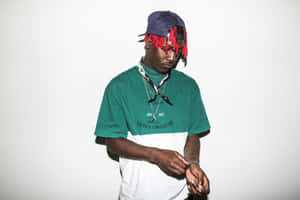 A Man With Dreadlocks And A Green Shirt Wallpaper