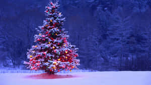 A Minimalist Aesthetic Tree To Brighten Your Holiday Season Wallpaper