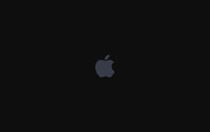 A Minimalistic Classic - The Black Apple Logo Wallpaper