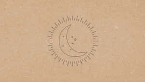 A Modern Brown Minimalistic Design Wallpaper