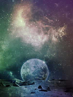 A Moon In The Sky Wallpaper