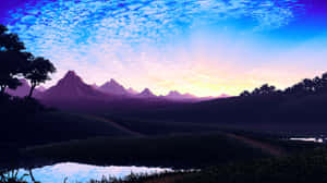 A Mountain In The Background Wallpaper