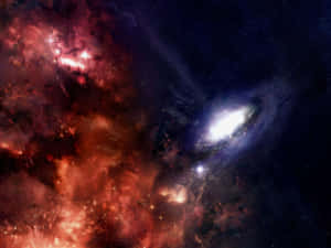 A Mysterious View Of The Night Sky, Illuminated By Countless Stars And Galaxies. Wallpaper