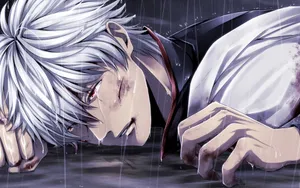 A Mysterious Young Samurai From The Anime Series Gintama Wallpaper