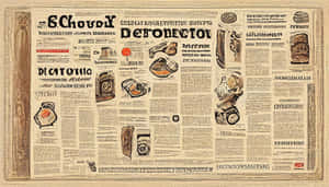 A Newspaper With A Lot Of Different Things On It Wallpaper