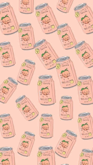 A Pattern Of Cans Of Soda Wallpaper