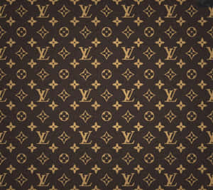 A Pattern Of Classic Louis Vuitton Monogram Print Wallpaper