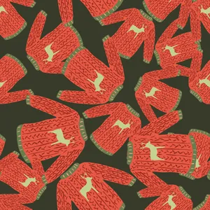 A Pattern Of Sweaters With Deer On It Wallpaper