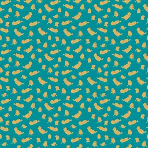 A Pattern With A Lot Of Orange And Yellow Birds Wallpaper